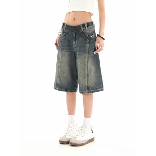 Women's Casual Y2k Jean Shorts with Pockets