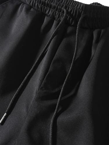 IDEALSANXUN Mens Casual Cotton Cargo Joggers with Drawstring Waist