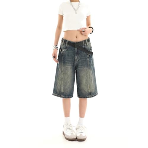 Women's Casual Y2k Jean Shorts with Pockets