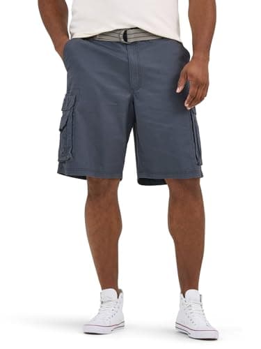 Lee Men's Big & Tall Belted Wyoming Cargo Shorts — Sporting Blue
