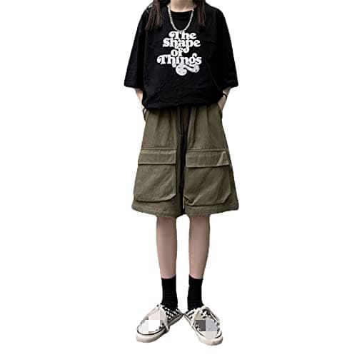 Frog Women's Casual Cargo Shorts with Pockets — Armygreen