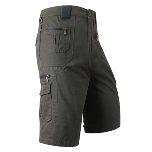 Quick Dry Mens Casual Tactical Cargo Shorts Outdoor Hiking — 0-green