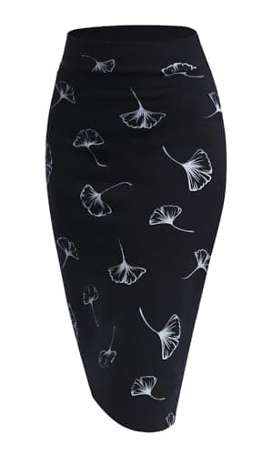 Urban CoCo Women's Stretch Waist Midi Pencil Skirt — #7