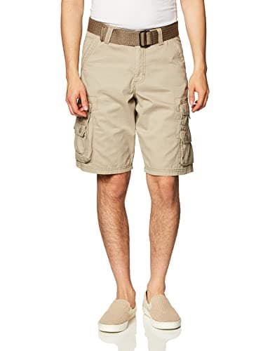 Lee Men's Belted Wyoming Cargo Shorts — Khaki