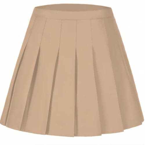 Laimi Women's Pleated Skorts Tennis & Golf Shorts — Champagne
