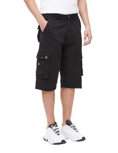 Best South Men's Comfortable Twill Cargo Shorts with Multiple Pockets