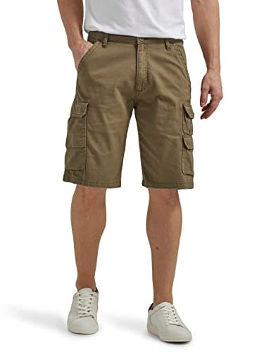 Wrangler Authentics Men's Stretch Twill Cargo Shorts — Pine Green