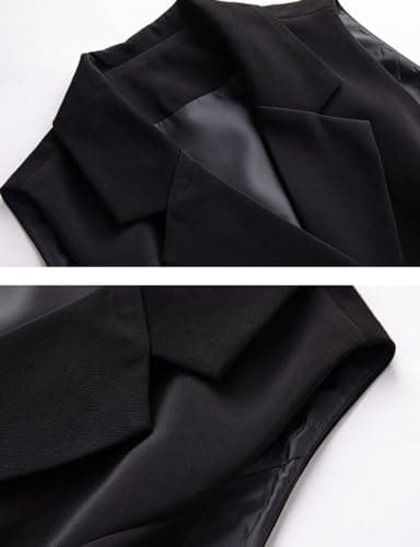 Sleeveless Vest for Women Casual Notch Lapel Slim Fit Blazer Jackets