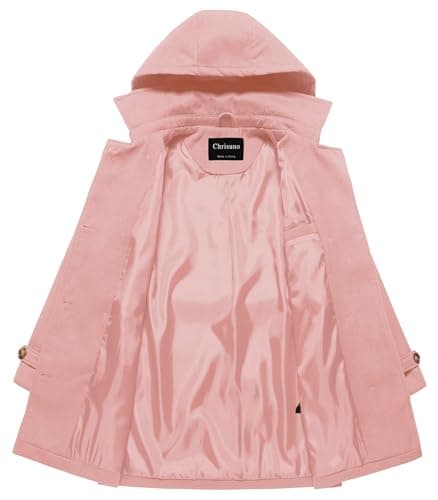 Chrisuno Women's Double Breasted Hooded Pea Coat