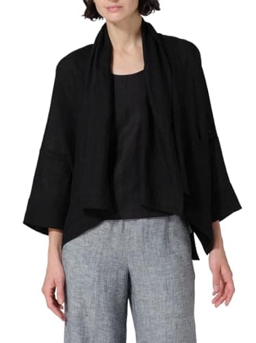 IDEALSANXUN Lightweight Linen Summer Cardigan Blazer Jackets for Women