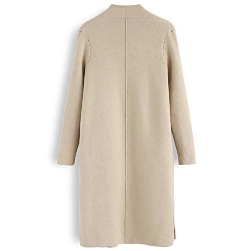 CHICWISH Women's Elegant Open Front Knit Coat Cardigan