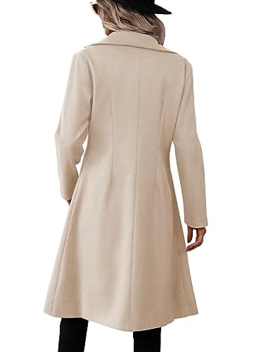 Danedvi Women's Slim Fit Double Breasted Pea CoatWinter Jacket