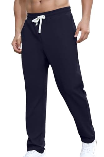 Aiyino Men's Casual Elastic Waist Jogger Pants with Pockets