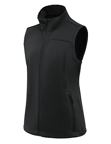 BALEAF Women's Lightweight Softshell Vest — Black