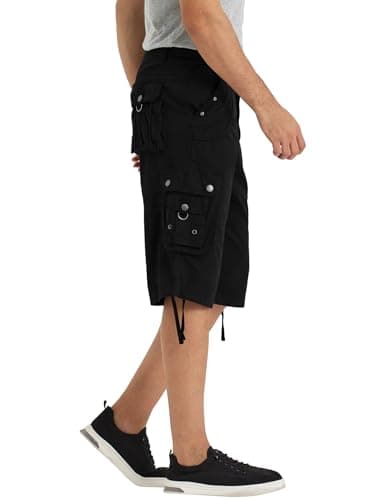 Rejork Mens Cargo Shorts with 8 Pockets Outdoor Casual Hiking