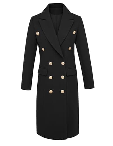 Women's Wool Pea Coat for Fall and Winter