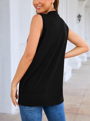 Veryoung Women's 2025 Sleeveless Knit Cardigan Vests with Cozy Pockets (S-3XL)