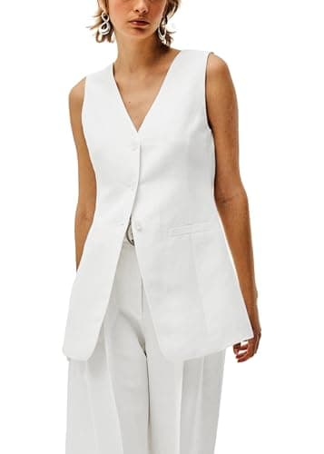 Mina Self 2025 Women's Lightweight Linen V-Neck Summer Blazer