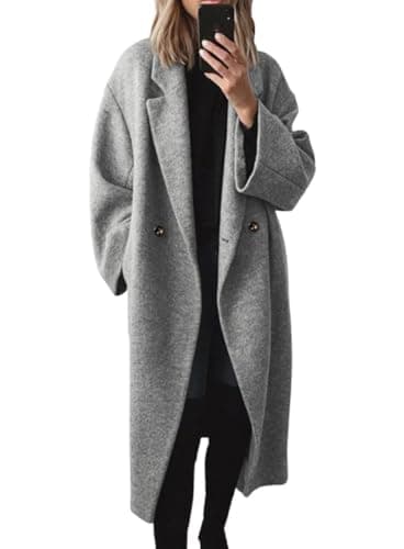 Women's Winter Wool Trench Coat — Grey