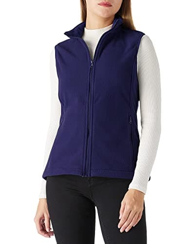 Outdoor Ventures Women's Polar Fleece_zip Vest with Pockets Warm Sleeveless Coat Vest — Purplish Blue