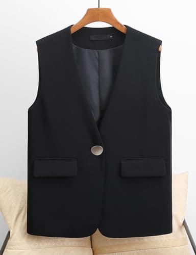 Women's Sleeveless Blazer Jackets Vest
