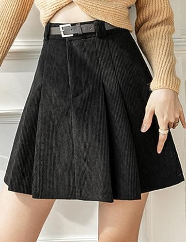 Corduroy Mini Skirt for Women