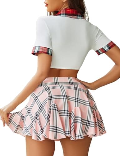 Avidlove Mini Pleated High Waist Skater Skirt