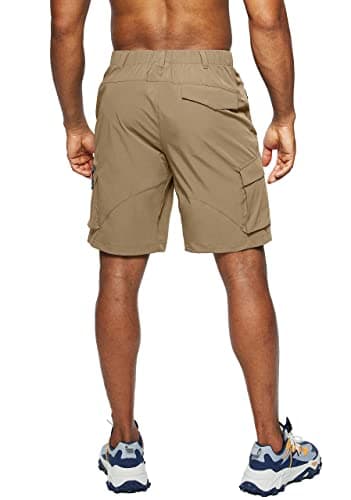 Men's Pudolla Quick-Dry Hiking Cargo Shorts with Multi Pockets for Camping and Travel