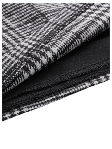 Floerns Women's Plaid High Waist Mini Skirt