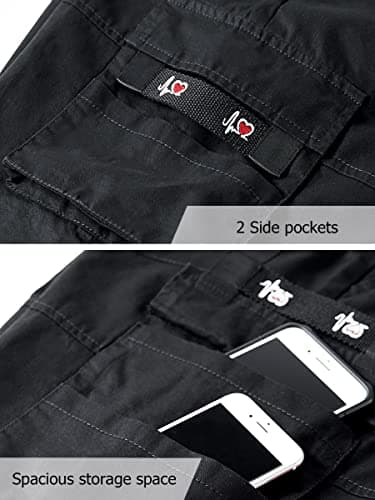 Vcansion Men's Casual Lightweight Loose Fit Multi-Pockets Cargo Shorts