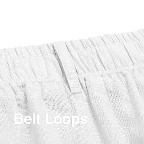 Casual Cotton Linen Beach Pants for Men