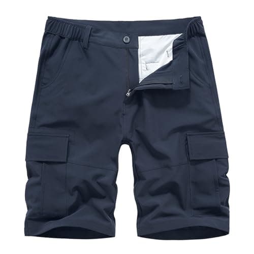 Classic Cargo Shorts for Big and Tall Men — Dark Blue