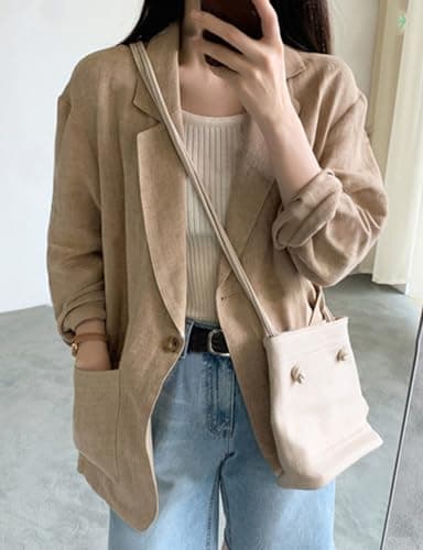 Lightweight Linen Blazer for Women