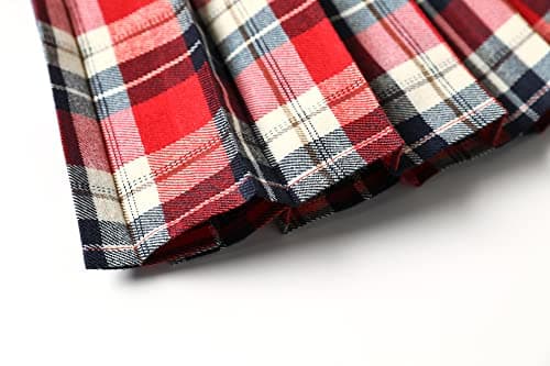 Women's Plaid Pleated Skirt Tartan Mini Skirts
