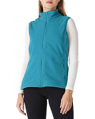 Outdoor Ventures Women's Polar Fleece_zip Vest with Pockets Warm Sleeveless Coat Vest — Blue