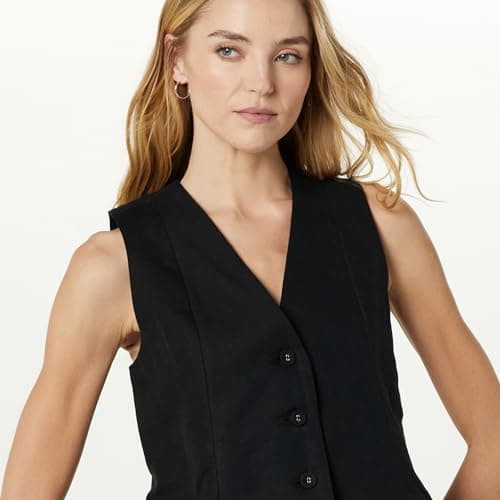 Women's ESMA Linen Vest from The Drop