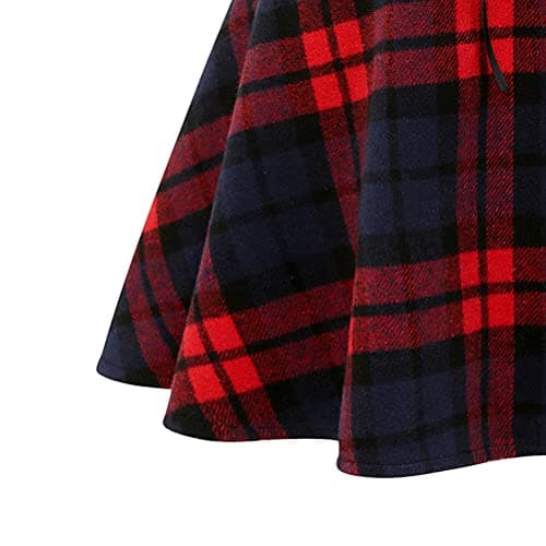 IDEALSANXUN Women's High Waist Gothic Lace-Up Pleated Mini Skirts