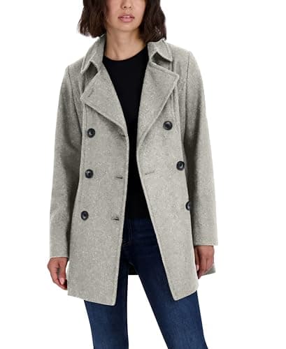 Nautica Women's Double Breasted Peacoat with Hood