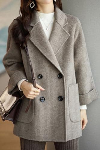 CHARTOU Women's Wool Peacoat Jacket for Winter