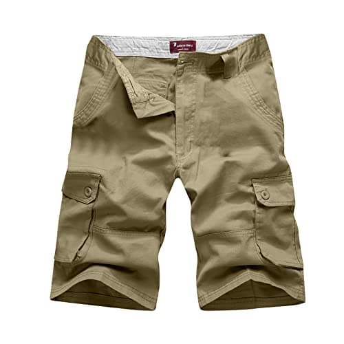 Mens Big and Tall Camouflage Cargo Shorts — 01#yellow
