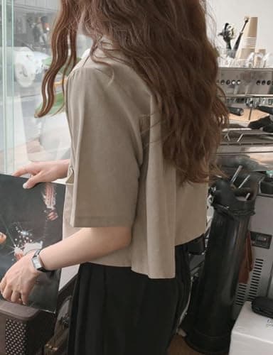 Cropped Blazers for Women: Casual Lightweight Cotton Linen Jacket