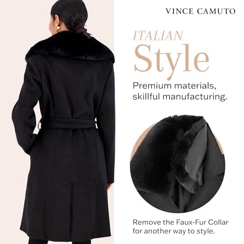 Vince Camuto Women's Warm Peacoat - Winter Dressy Trench Coat