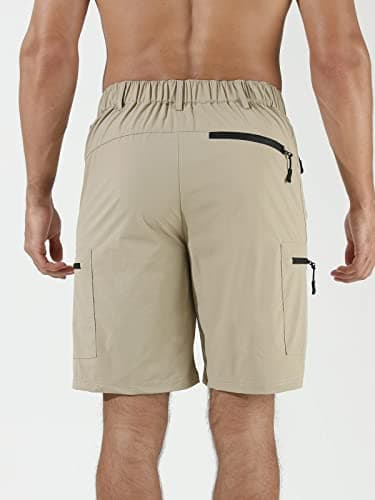 Suwangi Men's Quick-Dry Hiking Cargo Shorts with Multipocket