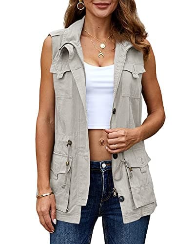 Casual Military Utility Vest for Women