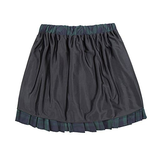 Urban CoCo Women's Elastic Waist Tartan Pleated School Skirt