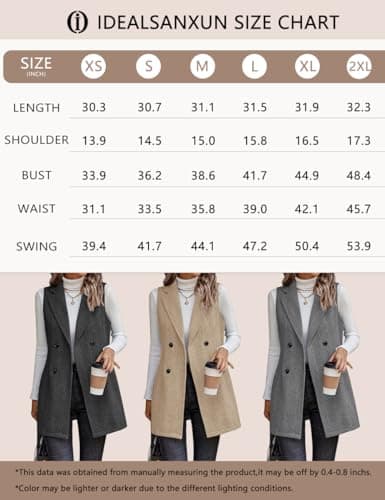 Sleeveless Tweed Vest for Women: Fall Outerwear