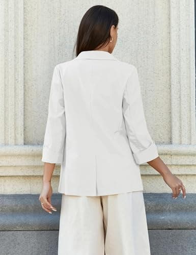 Women's Casual Linen Blazer Jacket