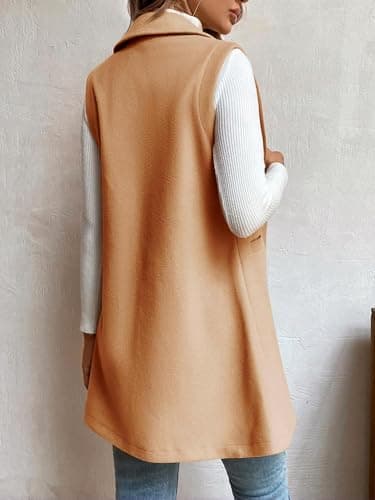 Women's Wool Vest Cardigan for Fall and Winter