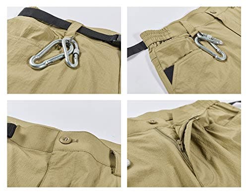 Kolongvangie Men's Outdoor Comfortable Lightweight Cargo Shorts with Multi Pockets