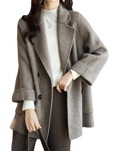CHARTOU Women's Wool Peacoat Jacket for Winter